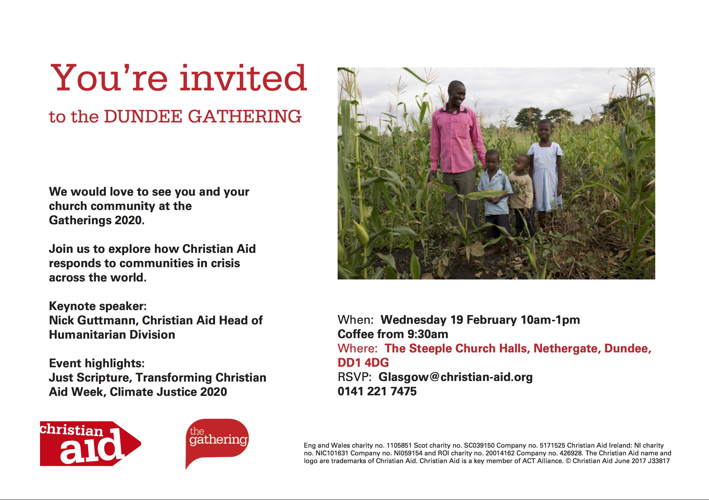 Dundee Christian Aid gathering